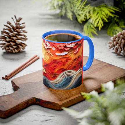 Vibrant Sunrise Sky Colorful Mugs (11oz, 15oz)