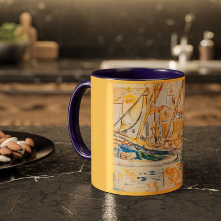 Saint-Tropez by Paul Signac Colorful Mugs (11oz, 15oz)