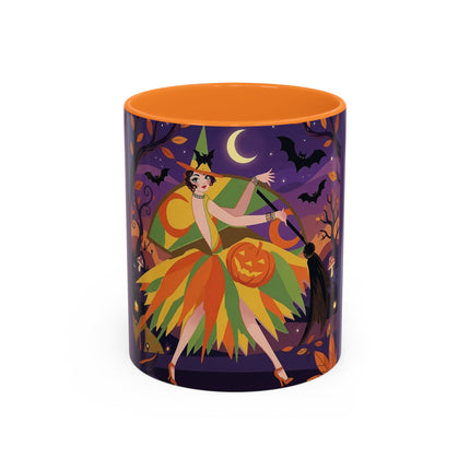 🎃🧙 The Witch Of Jack-O'-Lantern Hollow Colorful Mug – Whimsical Halloween Charm