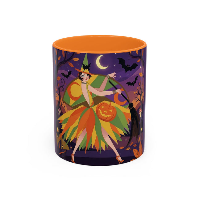 🎃🧙 The Witch Of Jack-O'-Lantern Hollow Colorful Mug – Whimsical Halloween Charm