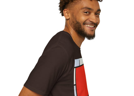 Composition with Red, Yellow, Blue, and Black Softstyle T-Shirt