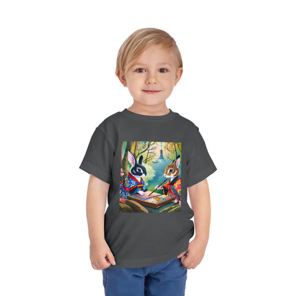 Fairy Animals Writing Wishes Toddler Short Sleeve Tee