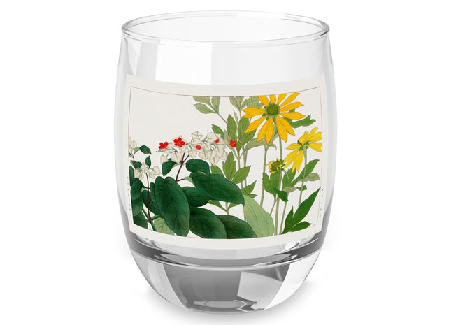 Clerodendrum & Rudbeckia by Tanigami Kônan Whiskey Glass