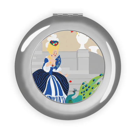 Peacock Courtesan Compact Mirror – Whimsical Elegance & Royal Splendor