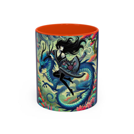 Mystic Guardian of the Sky Light Colorful Mugs (11oz, 15oz)