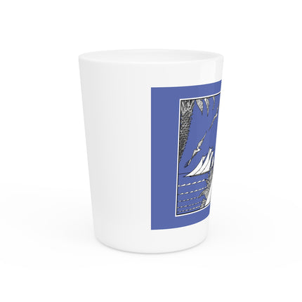 Coastal Elegance Ceramic Shot Glass