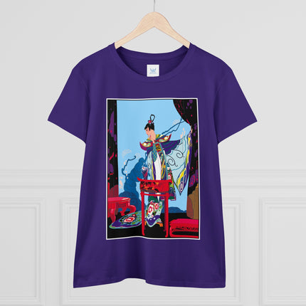 A Visual Journey by Umberto Brunelleschi Women's Midweight Cotton Tee