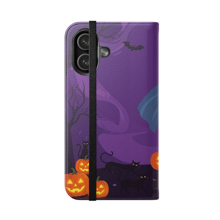🎭🌹 The Harlequin Rose Masquerade Flip Case – Theatrical Halloween Romance