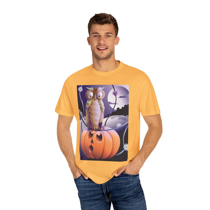 The Startled Pumpkin Unisex Garment-Dyed T-shirt