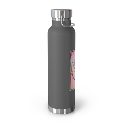 A Playful Fairy Jumps Rope Copper Vacuum Insulated Bottle, 22 oz