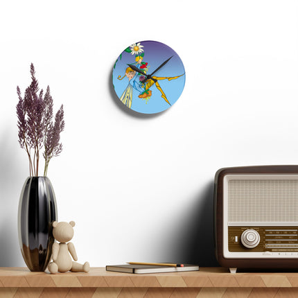 A Fairy's Delight Acrylic Wall Clock
