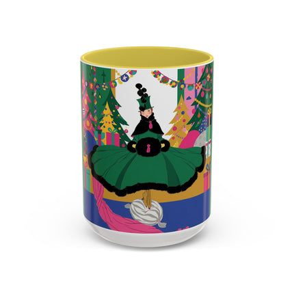 🎄🎁 The Emerald Christmas Belle Colorful Mug – Colorful Holiday Fashion Fantasy