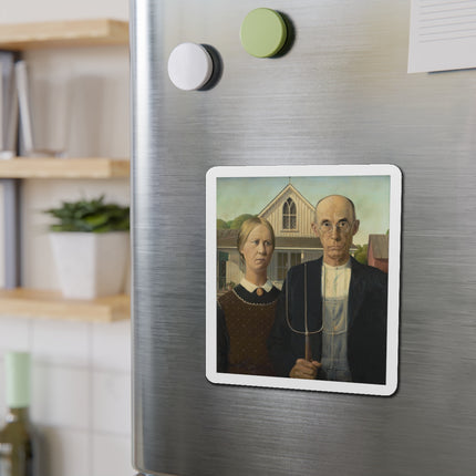 American Gothic by Grant Wood Die-Cut Magnets (5 Sizes)
