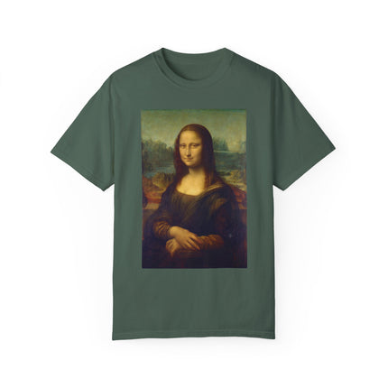 Mona Lisa by Leonardo da Vinci Unisex Garment-Dyed T-shirt