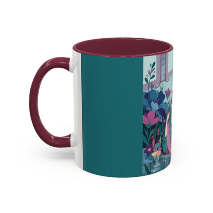 The Ladies Of The Secret Masquerade Colorful Mugs – Art Deco Floral Mystery