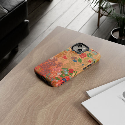 Ornamental Japanese Flower Pattern Phone Cases