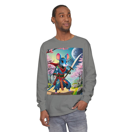 Cyber Samurai Rat Long Sleeve T-Shirt