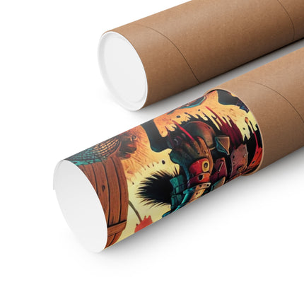🦴🐾 The Cunning Scavenger Matte Vertical Poster – Survival, Strategy & Dark Fantasy