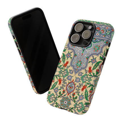 Arabic Art Pattern, Plate by Emile Prisse d’Avennes Phone Cases