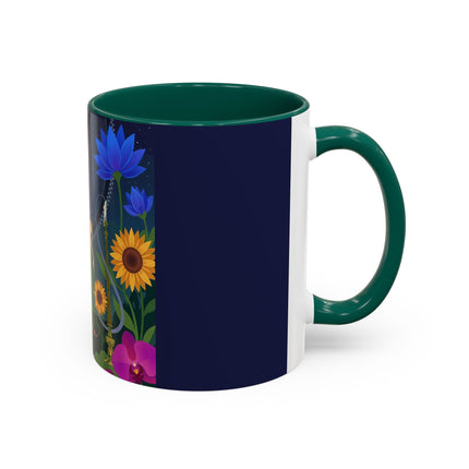 The Lady Of The Starlit Candles Colorful Mugs – Art Deco Theatrical Romance