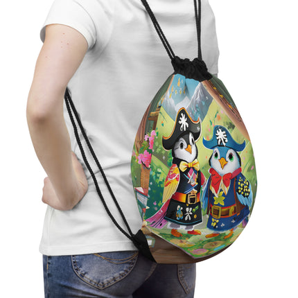 Ahoy, Matey! Drawstring Bag