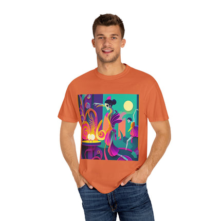 Dance of the Skeleton Ballerinas Unisex Garment-Dyed T-shirt