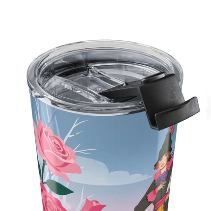 🐇🌹 The Lady With The White Rabbit Tumbler, 20oz – Art Deco Winter Garden