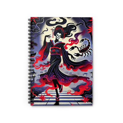 Halloween Sorceress Spiral Notebook - Ruled Line