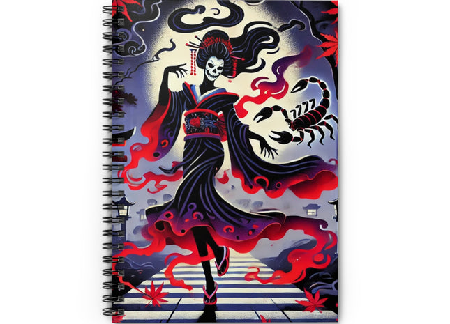 Halloween Sorceress Spiral Notebook - Ruled Line