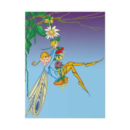 Whimsical Fairy Swing – Lydia Hine’s Enchanted Art Deco Illustration