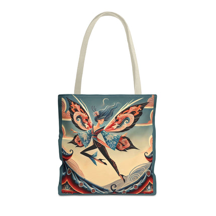 The Dragon Fairy of the Temple Tote Bag – Mythic Grace & Ancient Power