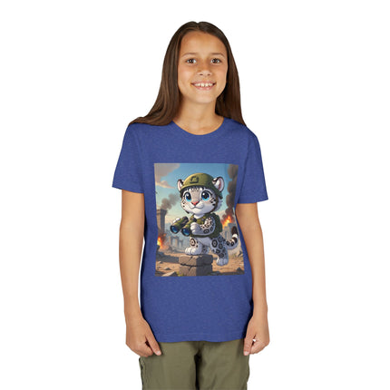 Snow Leopard Lookout Youth Short Sleeve Tee