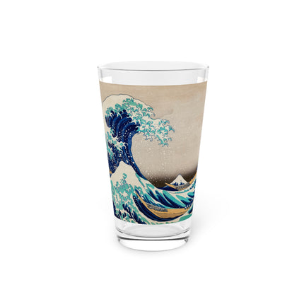 The Great Wave off Kanagawa by Katsushika Hokusai Glass, 16oz