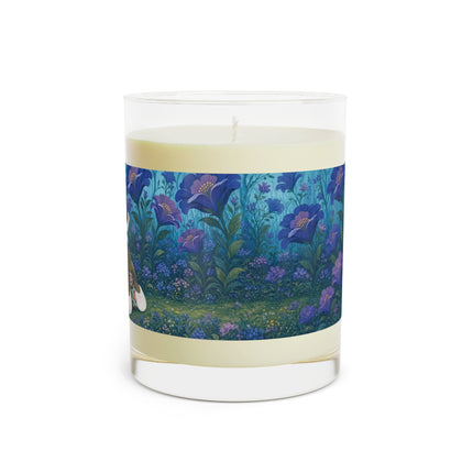 💜🌸 The Enchanted Twilight Flower Garden Scented Candle – Art Deco Floral Elegance
