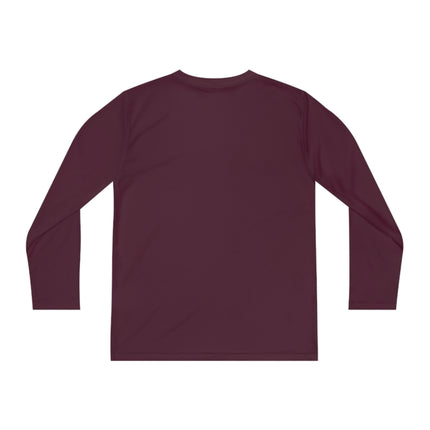 Cyberpunk Chic Youth Long Sleeve Competitor Tee – Holographic Style & Futuristic Adventure