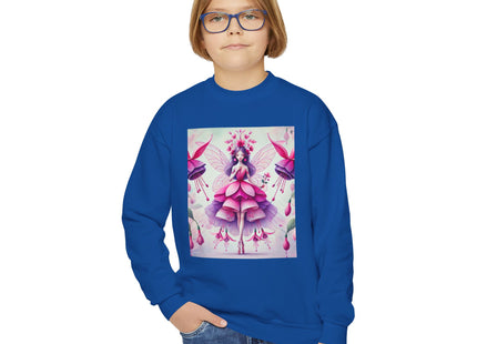 Fuchsia Fairy Youth Crewneck Sweatshirt
