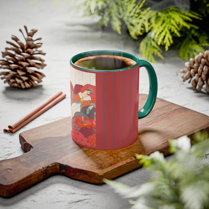 Les Coussins by Georges Lepape Colorful Mugs (11oz, 15oz)