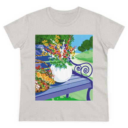 Blooming Harmony Women's Midweight Cotton Tee