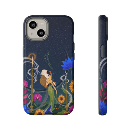 🌙🕯️ The Lady Of The Midnight Garden Phone Case – Art Deco Nocturne