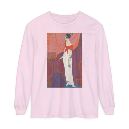 L’Entracte by Georges Lepape Garment-dyed Long Sleeve T-Shirt