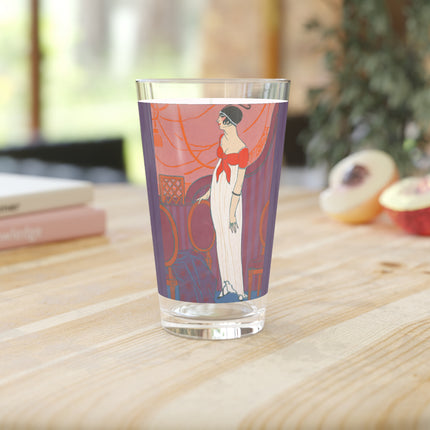 L’Entracte by Georges Lepape Glass, 16oz