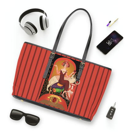 January & Garnet (from the Gem Series) by Sofia Chiostri PU Leather Shoulder Bag