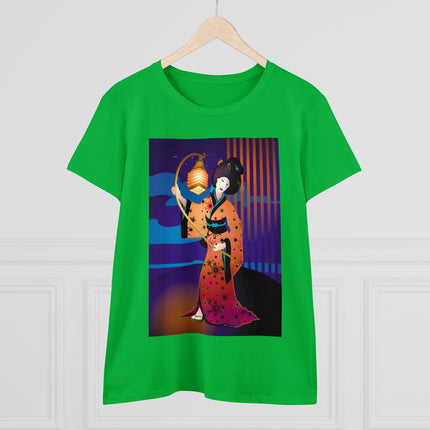 The Enchanting Geisha Women's Midweight Cotton Tee