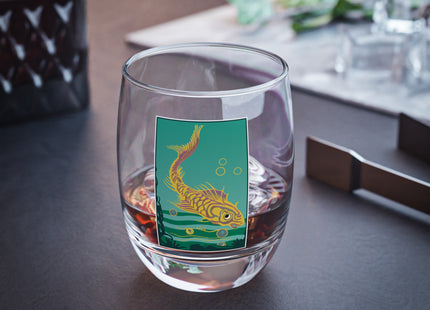 Golden Serenity Whiskey Glass