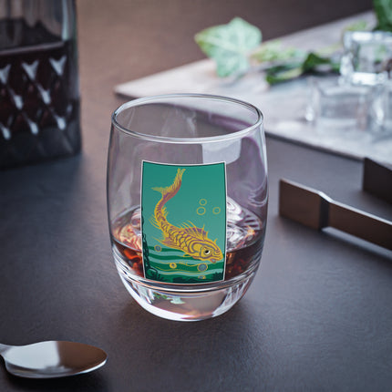 Golden Serenity Whiskey Glass
