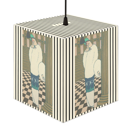 Les Hermines by Georges Lepape Light Cube Lamp
