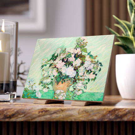 Roses by Vincent Van Gogh Ceramic Tile