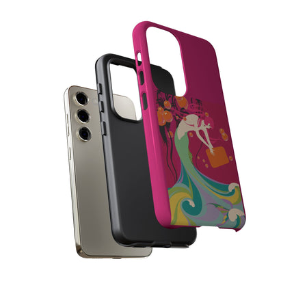 Mermaid Dive Phone Case – Vibrant Waves & Playful Elegance
