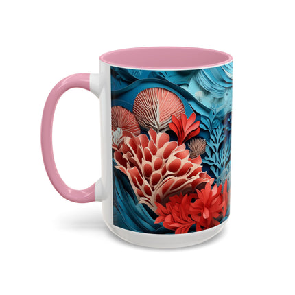 Enchanting Underwater Scene Colorful Mugs (11oz, 15oz)