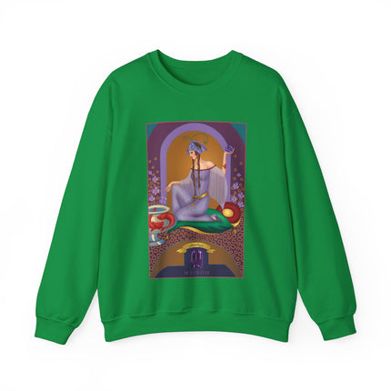 February & Amethyst (from the Gem Series) by Sofia Chiostri Heavy Blend™ Crewneck Sweatshirt